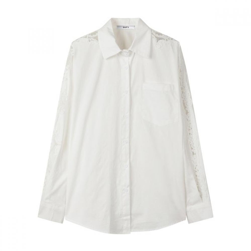 Ggpx Shoulder Lace Detail Shirt  Gq2sh048f 