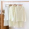Cotton Gauze Women Pajamas Winter Women's Pajamas Suit Lady Sleepwear 2-Piece Autumn Simple Women Home Clothes