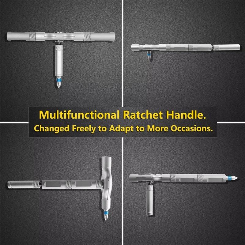 24in1 RS1 Multi-Purpose Ratchet Screwdriver Set 24 in 1 S2 Steel Magnetic Screwdriver Bits Repair Tools