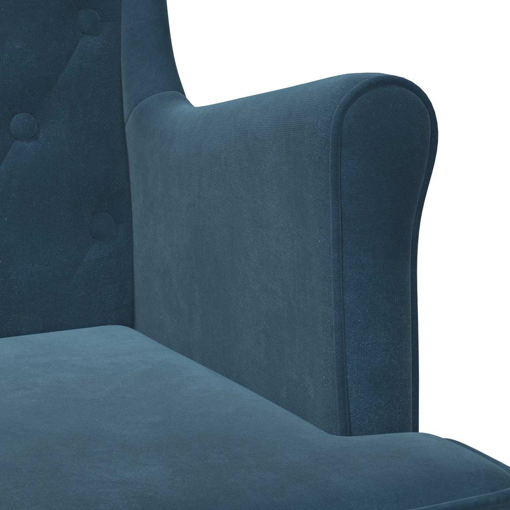 Armchair Blue Velvet