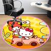 1pc Hello Kitty Chair Carpet for Office, Indoor Non-Slip Polyester Fiber Carpet,  Machine Washable, Durable Construction yy251205132