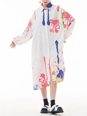 Повседневное платье с длинным рукавом DMJ2731