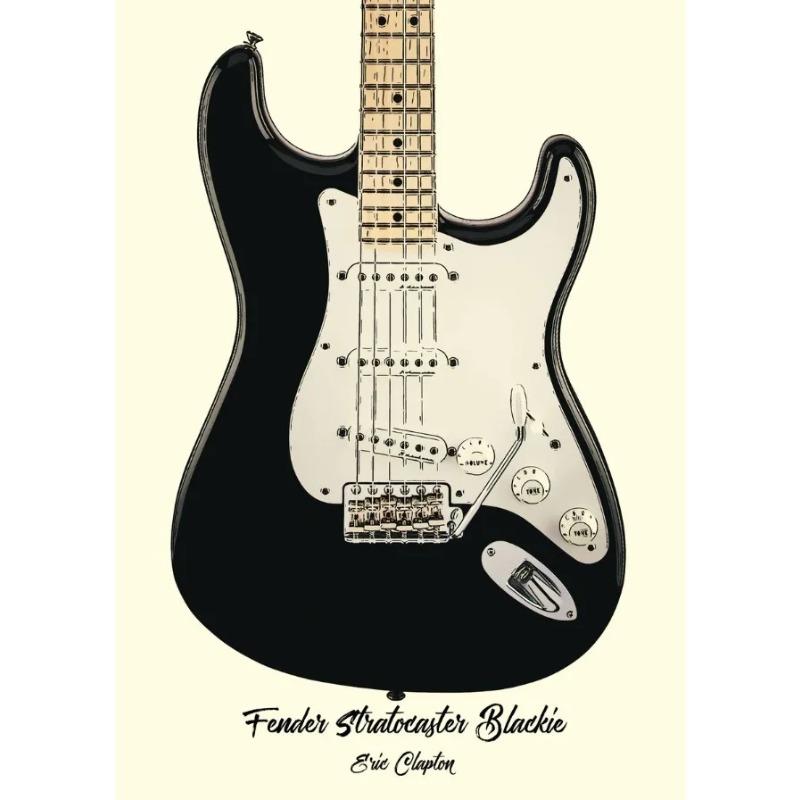 Famous Guitars Used By Famous Bands and Singers Music Posters Prints Canvas Printing Wall Art Picture for Living Room Home Decor