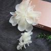 Fabric Three-dimensional Flower DIY Reusable Handmade Hanging Flowers with Tassels Embroidered Organza Flower