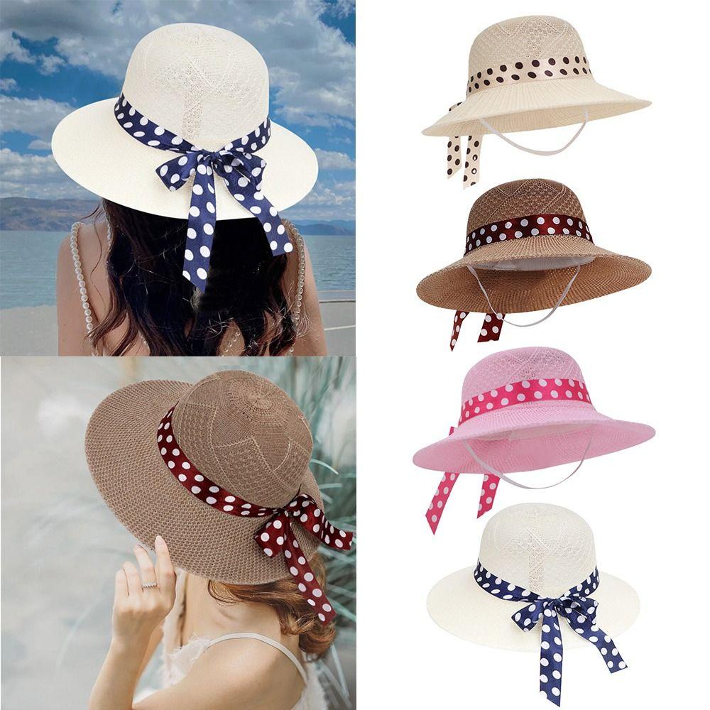 Straw Hat Fisherman Hat Sun Protection Buckets Hat Sun Visor Cap Sunscreen Cap Spring Summer
