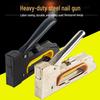 Ручной степлер и гвоздезабивной пистолет 3-в-1: Степлер, гвоздики и скобы для оформления картин и рукоделия
