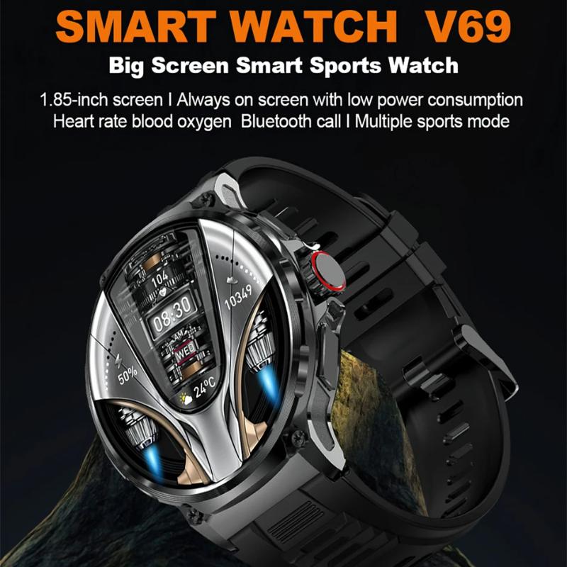 2025 Новые мужские GPS-трекерные смарт-часы 1,85-дюймовый экран Ultra HD AMOLED 710 мАч аккумулятор Bluetooth Call Smartwatch для Huawei Xiaomi