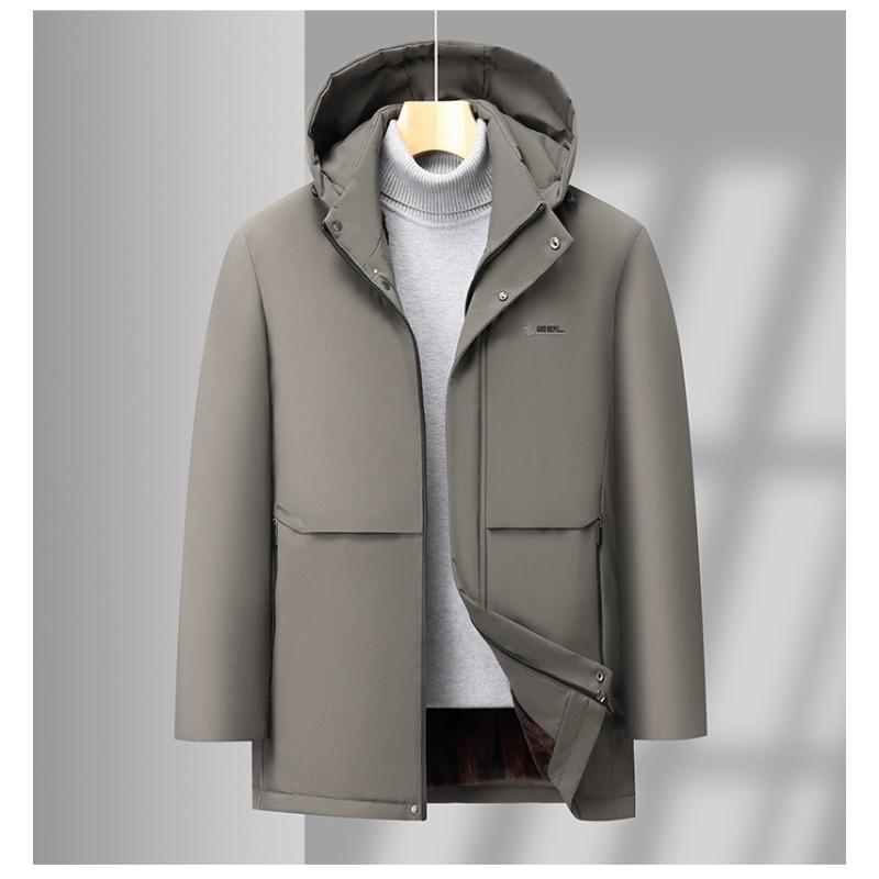 Зимнее пальто для отца среднего возраста, хлопковое пальто, бархатное и утолщенное хлопковое пальто и куртка