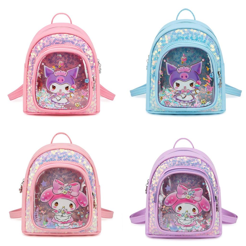 Delightful My Melody Pu Backpack For Young Girls With Comfortable Shoulder Straps