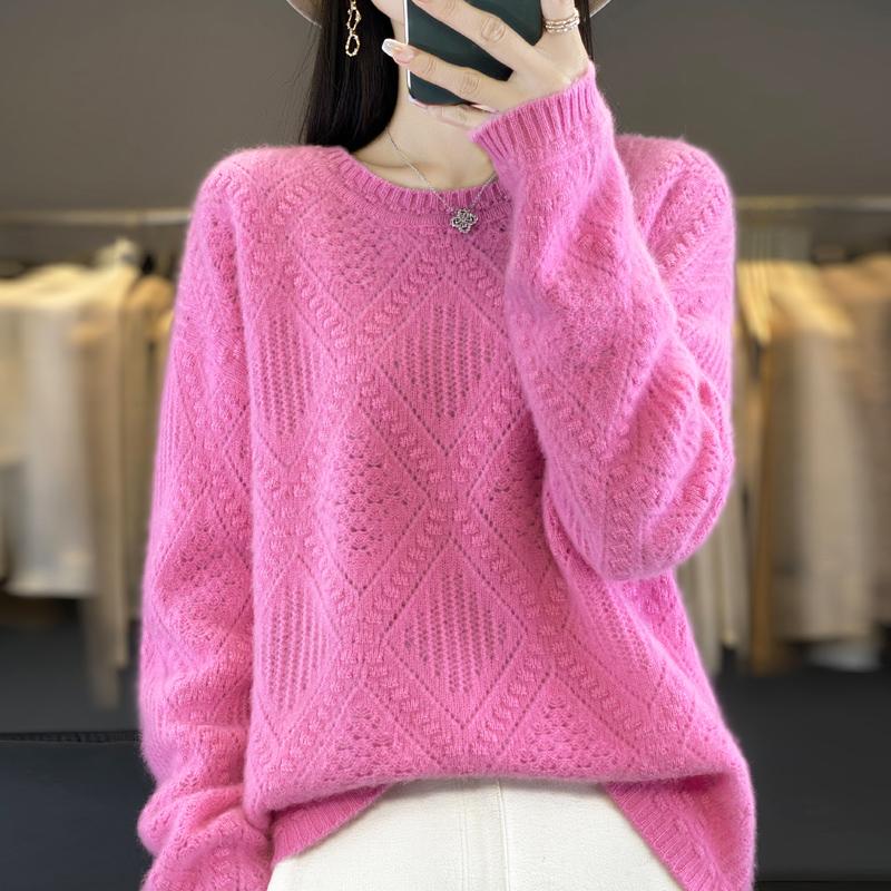 Женский свитер 100% шерсть MODERN NEW SAGA O-образный вырез трикотажный пуловер толстые зимние джемперы женские трикотажные топы