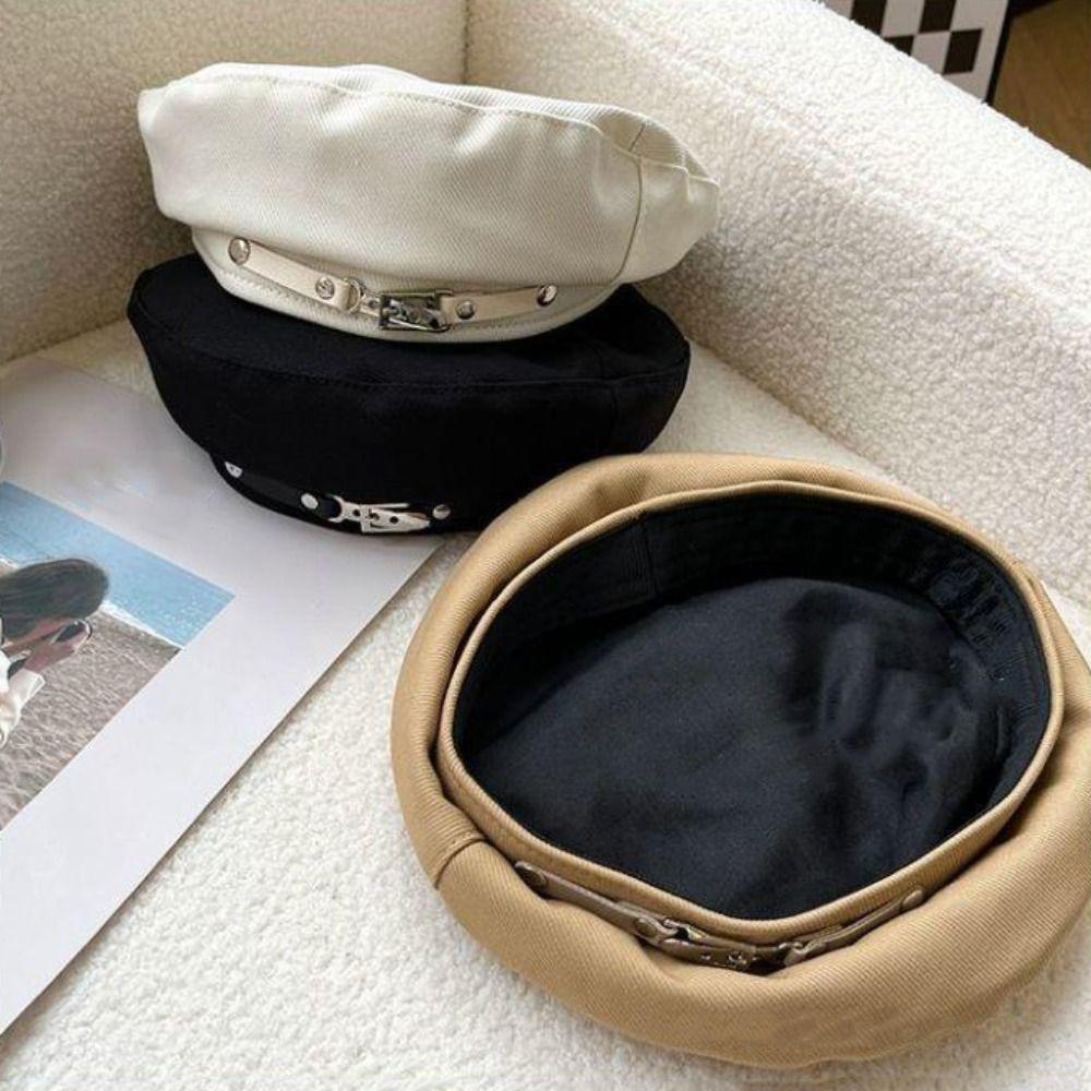 Металлическая цепочка плиссированная шляпа-берет солнцезащитная плиссированная восьмиугольная кепка шляпа художника облаков на открытом воздухе