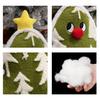 Christmas Tree Plush Throw Pillow Lovely Soft Stuffed Toy Cozy Sofa Cushion Warm Winter Gift