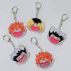 Cartoon Anime Haikyuu Acrylic Keychain Cute Key Ring Pendant Backpack Hanging Decoration Gifts