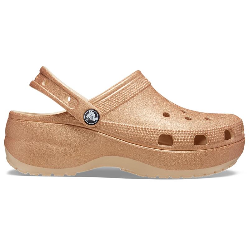 Crocs Женские клоги EVA Classic с блестками 'Оранжевые'