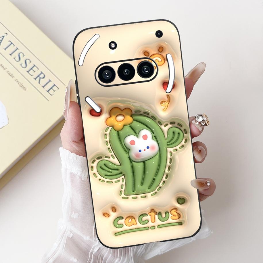 Чехол для Nothing Phone 3A A059 Чехол Модный Цветок Мягкий Силикон Черный Ударопрочный Чехол на Nothing Phone3A 3 A 3APro A059P Capa