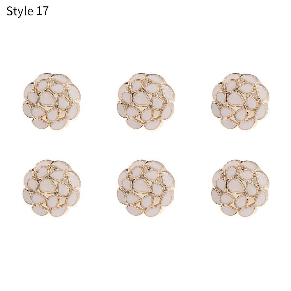 6PCS Fashion Anti-exhaust DIY Adjustable Coat Button Seamless buttons Detachable