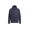 Aeroready Solid Color Zip Hooded Long Sleeve Jacket Men Jacket Dark-Blue IM8775