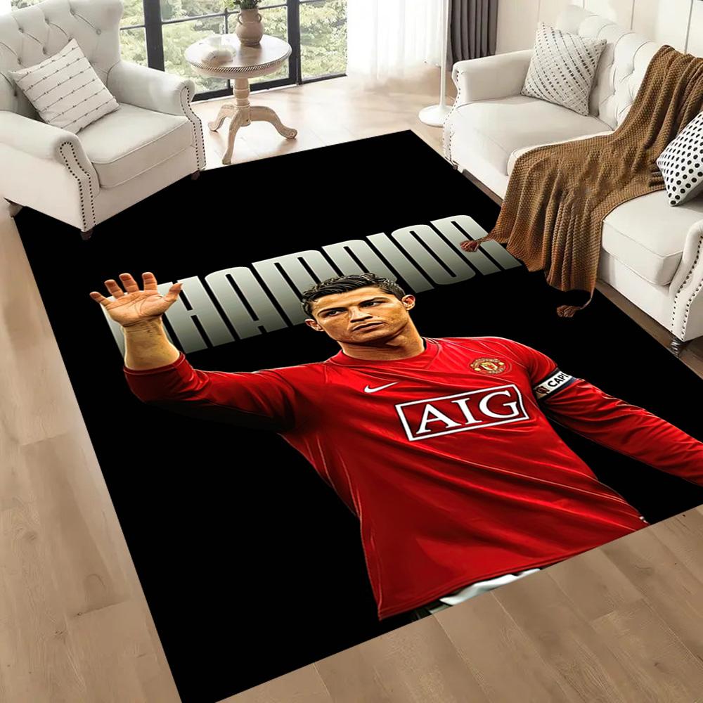 Cristiano Ronaldo Carpet Perfect For Playrooms Study Room Dining Room Game Room Antislip Carpet Office Home Decor Best For Christmas