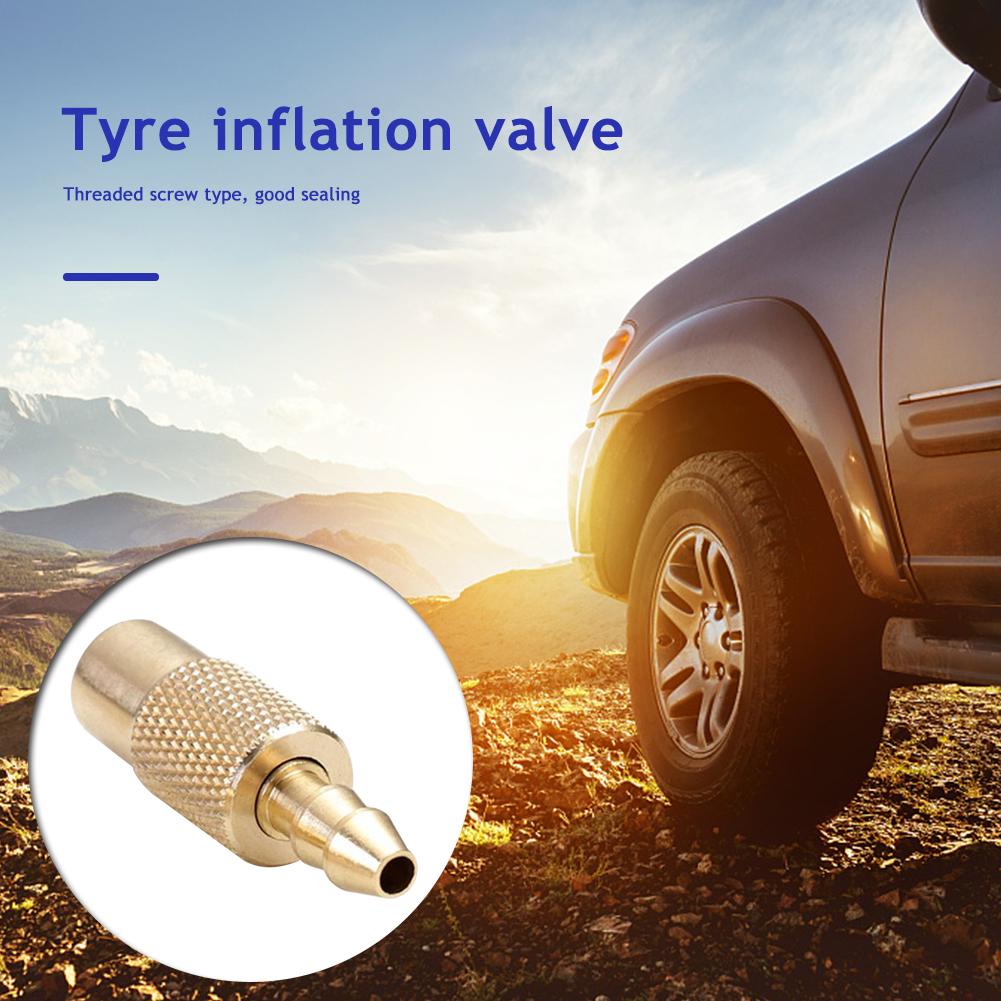 1/2Pcs Brass Inflatable Air Pump Chuck Clip for Car Truck Tire Inflator Valve Connector Clamp Joint Adapter Tail Insert Valve Stems 1