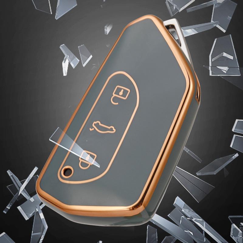 TPU Car Key Case Cover for VW Golf 8 MK8 Teramont ID.3 ID.4 ID.5 Skoda Enyaq iV Octavia Seat Leon Auto Accessories