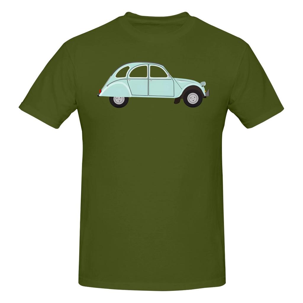 Citroen 2cv Retro Art Moistureabsorbing And Breathable Tshirt Retro Trendy Brand Everyday Versatility Short Sleeve