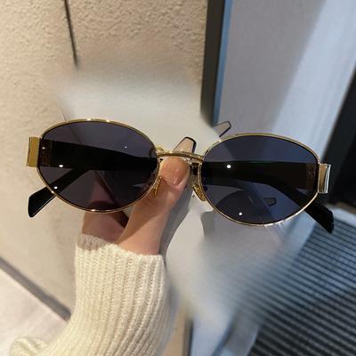 Новые солнцезащитные очки с овальной оправой для защиты от солнца, ретро-очки для путешествий, простые прочные очки, очки с маленькой оправой