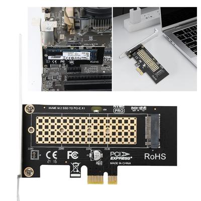 Адаптерная карта M.2 NVME SSD к PCIe 3.0 X1 8 Гбит/с Карта расширения SSD PCIE X1 Ключ M Конвертер PCIe NVMe SSD для настольного ПК