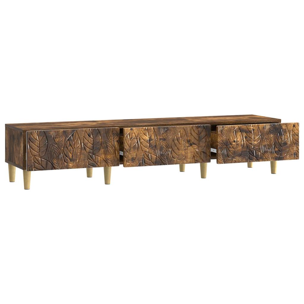 TV Stand 147 x 34.5 x 30 cm Smoked Oak Engineered Wood