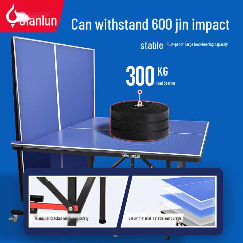 JEEANLEAN Indoor Foldable Standard Ping Pong Table