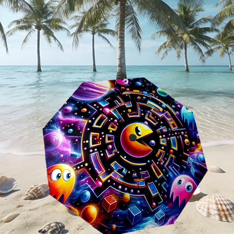 PAC Print Umbrella Automatic Opening/ Closing - Portable Foldable Design - Daily use for Travel/Outdoor - Gift for Birthday