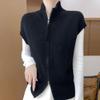 Женский кашемировый кардиган Qinghe Cashmere 30% кашемира 70% шерсти Осенний и зимний кашемировый кардиган Мягкий и теплый