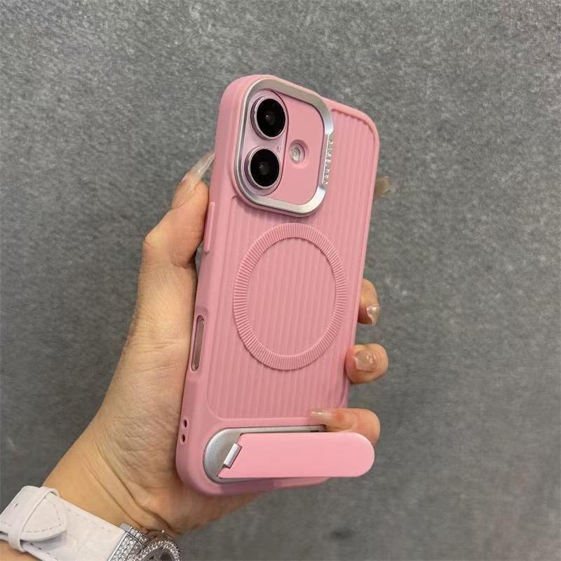 Магнитный Невидимый Чехол-Подставка для Apple 16pro Защитный Чехол для IPhone15max Чехол 14 Мягкий Шнурок