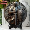 Средневековый Рыцарский Меч Щит Металлическое Настенное Искусство Декор для Дома Офиса Сада Подарок