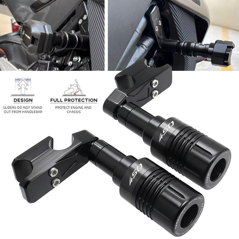 Motorcycle Crash Protection Kit CFMOTO 450NK 450SR SR-S Aluminum Plastic Frame Guards Engine Sliders Exhaust Protectors