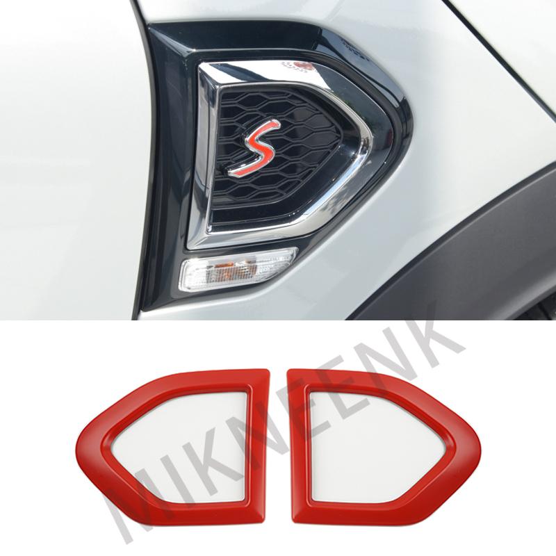 For MINI Cooper S SD Countryman F60 Car Fender Turn Signal Exterior Light Covers Sticker Auto Accessories cnjaw55