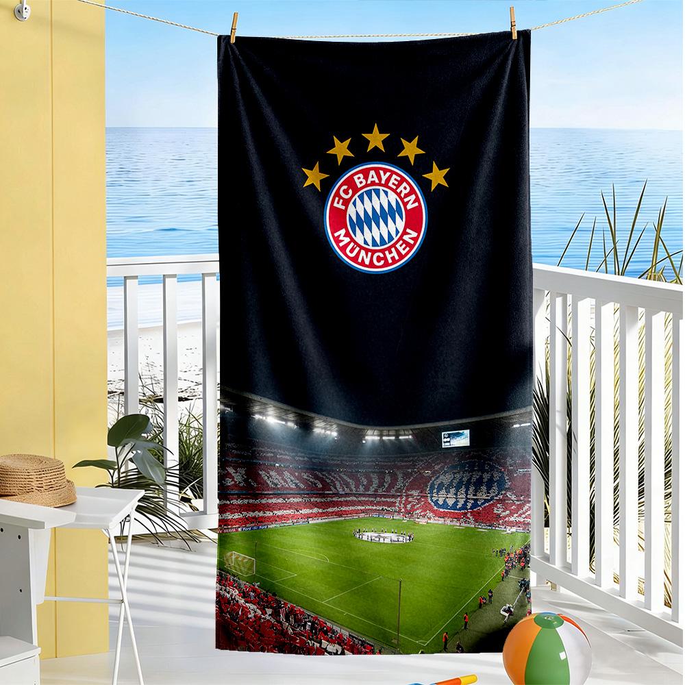 Bayern Munich Beach Towel Super Soft Microfiber Quickdry Fabric Comfortable Lightweight