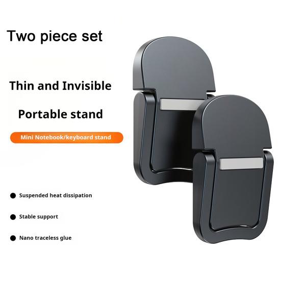 1 Pair Laptop Keyboard Holder Rustproof Stand Computer Corrosion Resistant Foldable Mini Size