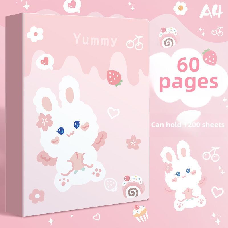 Папка для документов для студентов и офисов на 80 страниц с изображением испанского кролика A4