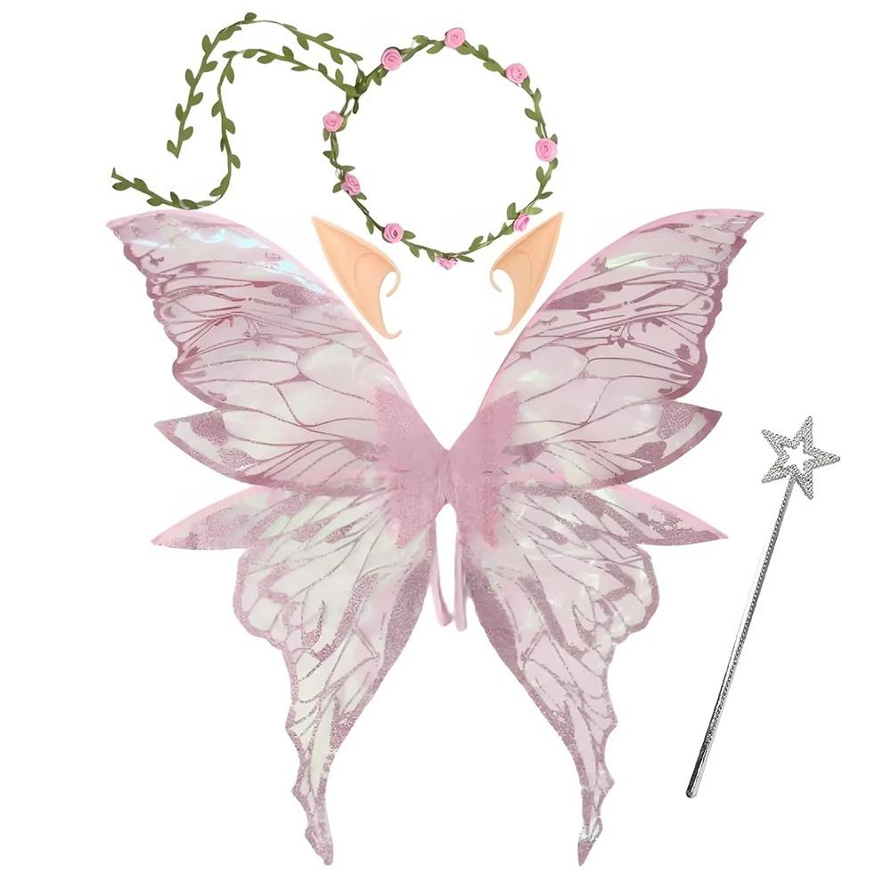 Lightweight Fairy Costume Wing Set Fluttering Wings Dress Up Wings Set Cosplay Costumes