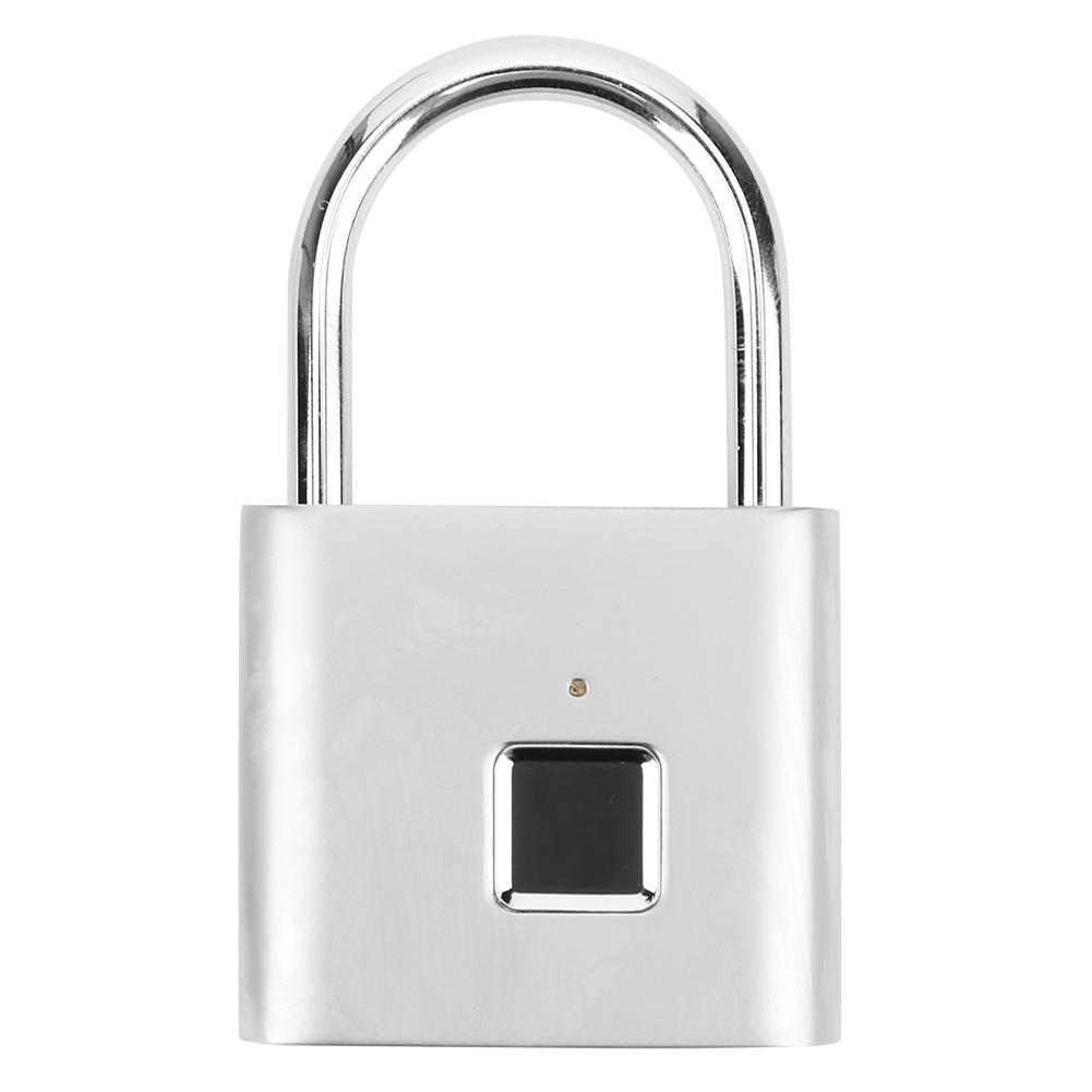 Умный замок с отпечатком пальца USB Перезаряжаемый Светодиодный замок безопасности для рюкзака Багажа Шкафчика