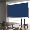 VidaXL Retractable Patio Side Awning 140 X 300 Cm Blue