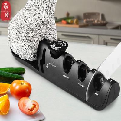 Точилка для ножей из нержавеющей стали, регулируемая, креативная, новая точилка для ножей, 4-в-1, бытовой кухонный многофункциональный инструмент