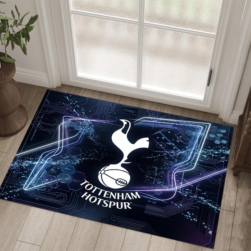 Дизайн Tottenham Hotspur Кристальный Велюровый Ковер Уютный Не?Нескользящий ковер с принтом для спальни, гостиной, прихожей