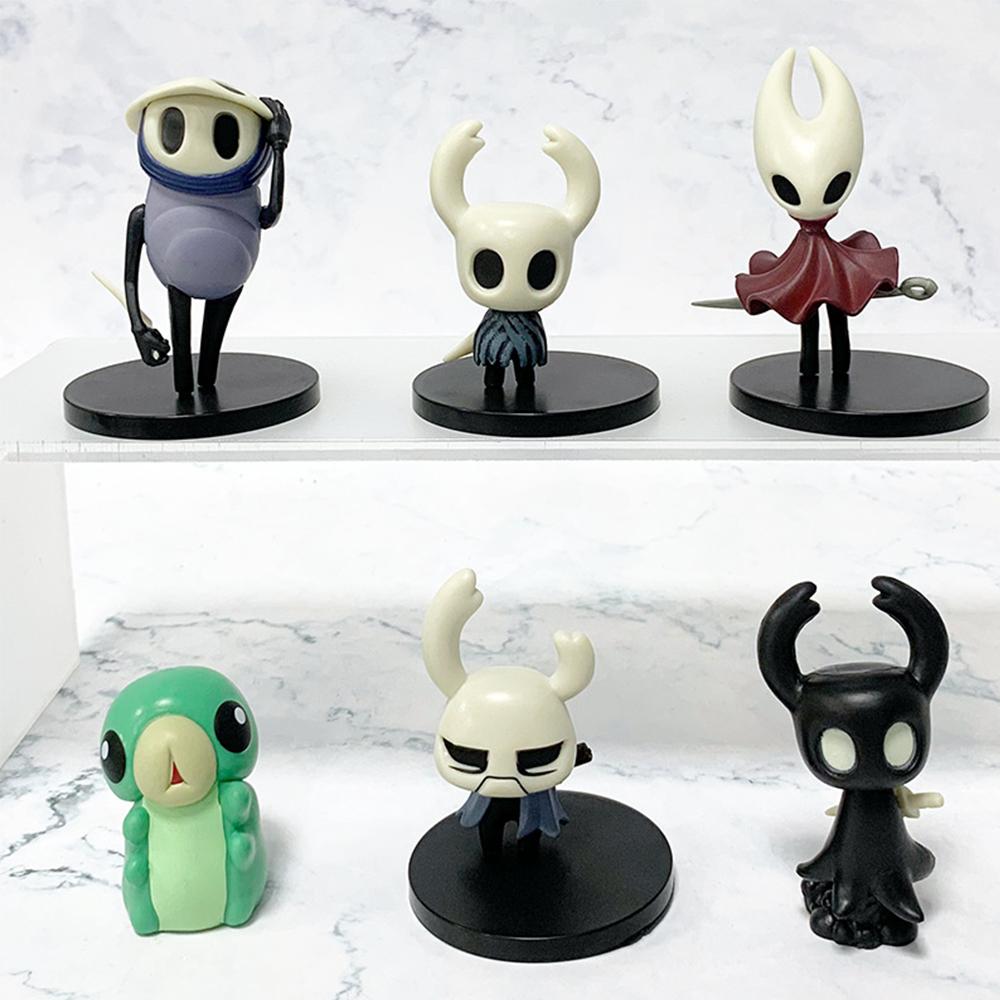 6PCS Hollow Knight Action Figures Models For Statue Collectible Ornaments Gifts