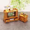 Cross-Border Dollhouse Living Room Sofa TV Set: Small Furniture Boutique Toys for Children
