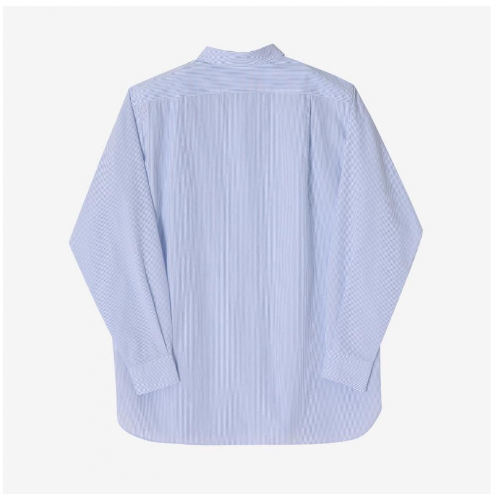 Nanamica Полосатая Ветрозащитная Рубашка Унисекс Sugf362e Sx