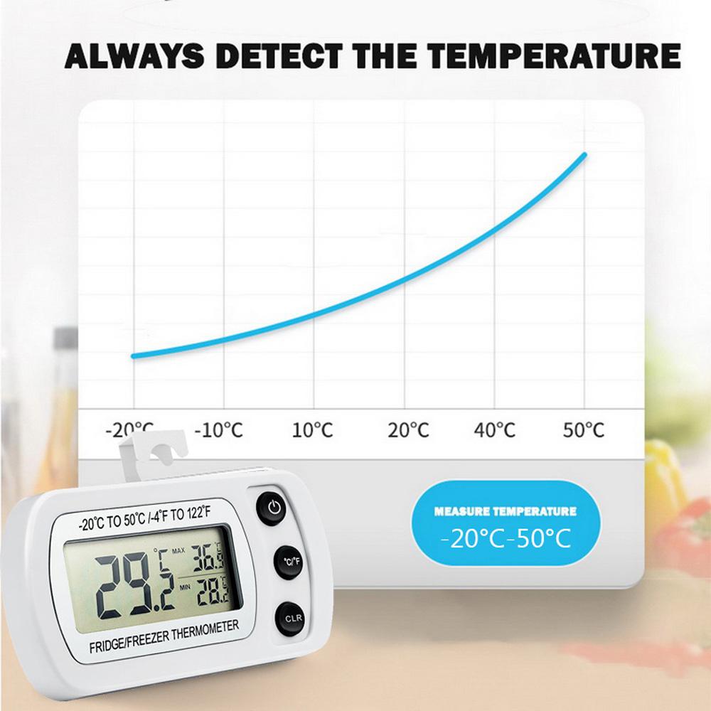 Portable Refrigerator Hanging Gauge Temperature Meter Fridge Kitchen Tool Freezer Thermometer