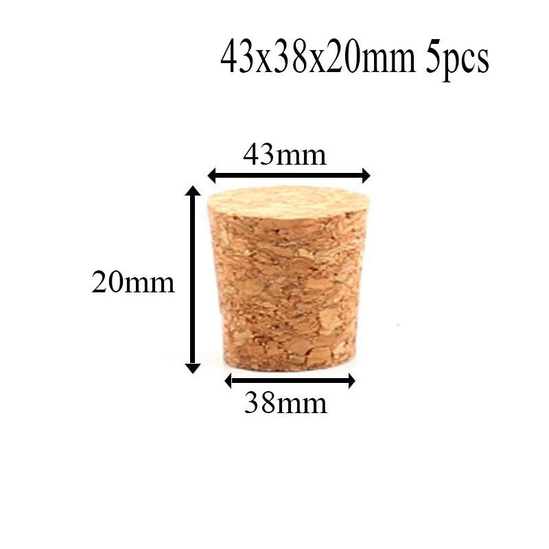 5/100pc Tops DIA 8mm To 58mm Wooden Cork Lab Test Tube Stopper Kettle Pudding Bottle Cork Cap Burette Tube Wood Plug Cork Stopper