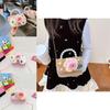 Adorable Plush Doll Handbag For Girls With Breathable Lightweight Design And Cute Cartoon Patterns