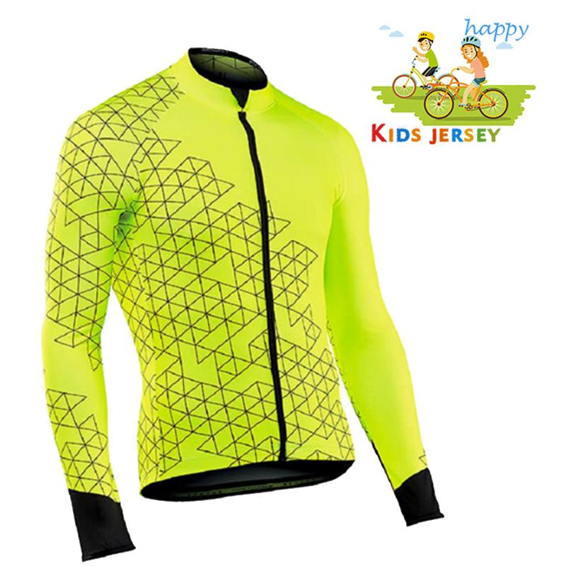 Children Long Sleeve Cycling Jersey 2026 Autumn Kids Cycling Jersey Set Boy Girl MTB Bicycle Breathable Cycling Clothing